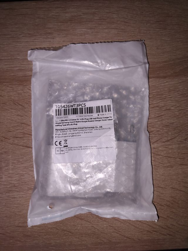 3 Cargadores USB NUEVOS 5V 1A 