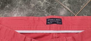 Pantalón chino Sfera hombre rojo pálido