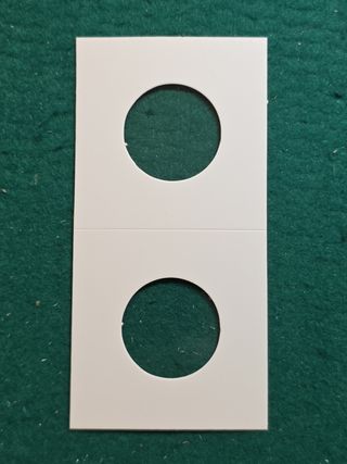 50 cartones para monedas 25mm