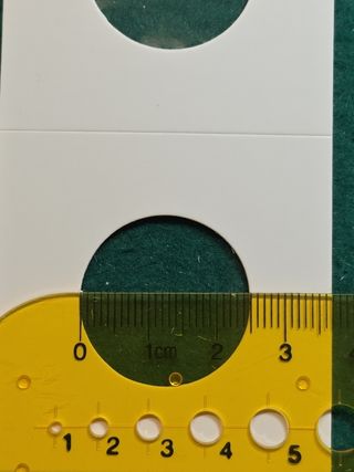 50 cartones para monedas 25mm
