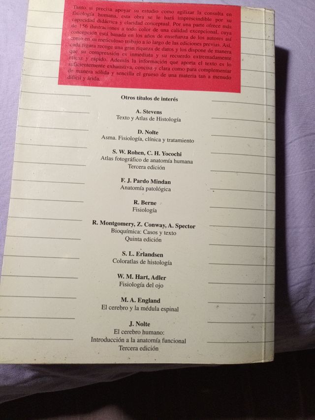 Texto y atlas de fisiología