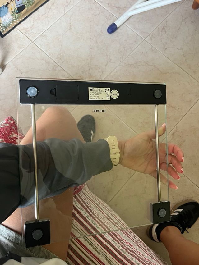 Báscula de peso Beurer cristal