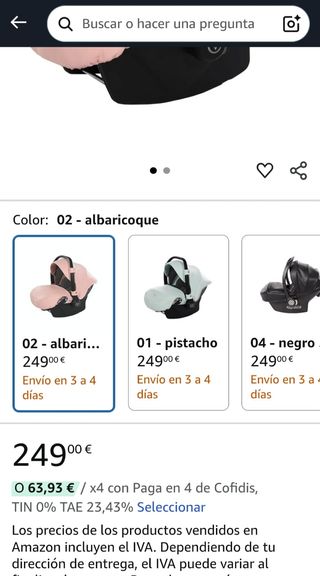 Maxi-Cosi rosa cuero con Isofix Junama.