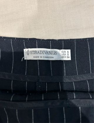 Falda pantalón rayas azul