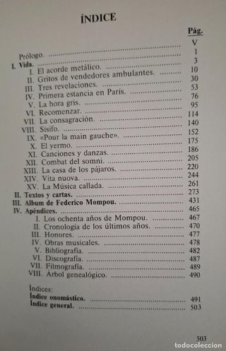 FEDERICO MOMPOU. VIDA, TEXTOS Y DOCUMENTOS