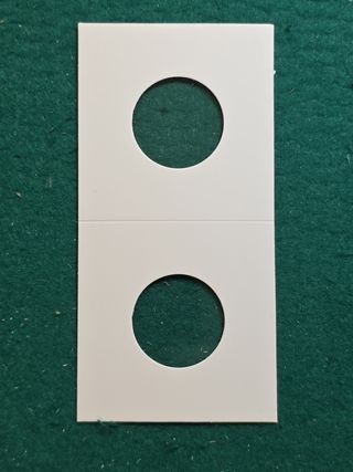 50 cartones para monedas 23mm