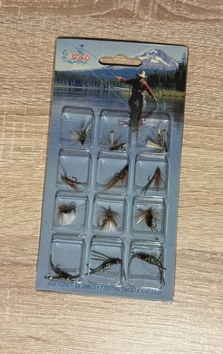 Set 12 Moscas Artificiales Pesca