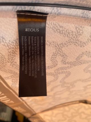 Paraguas Tous Beige y Gris