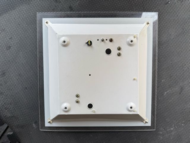 8 Plafones blancos y cuadrados 2 portalámparas E27