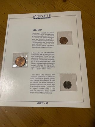 Monete Gibilterra 1990