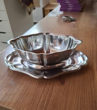 Salsera vintage acero inoxidable