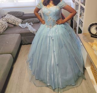 Vestido de 15 años azul