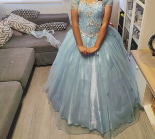 Vestido de 15 años azul