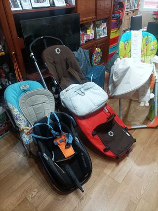 Carro Bugaboo, sillita y silla de coche