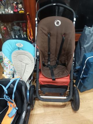 Carro Bugaboo, sillita y silla de coche