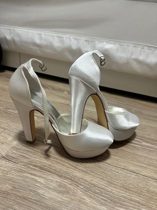Zapatos de tacón para boda, sin estrenar 