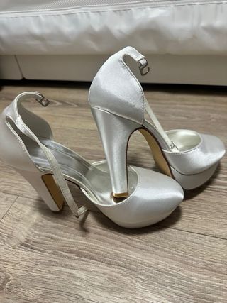 Zapatos de tacón para boda, sin estrenar 