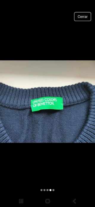 Jersey Benetton Azul Marino T XXL