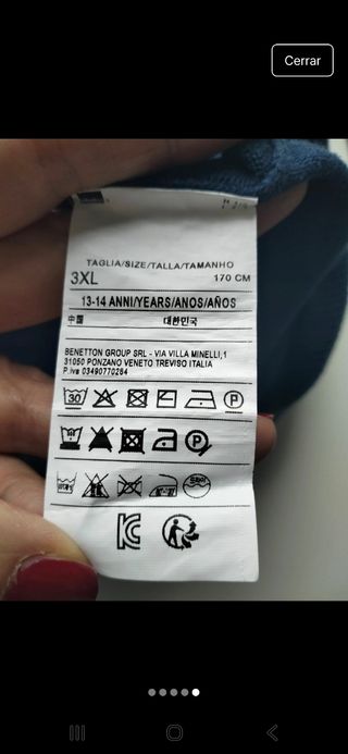 Jersey Benetton Azul Marino T XXL