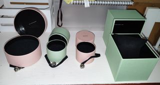 Cajas y Bolsas TOUS Verdes y Rosas