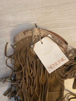 Botas camperas Nemonic piel color camel talla 39