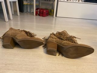 Botas camperas Nemonic piel color camel talla 39