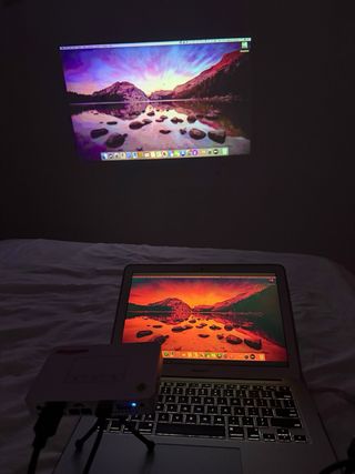 Proyector Olympia Mini Plata/Blanco