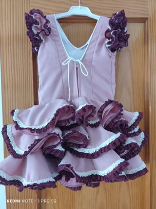 Vestido Flamenca Niña Foque 4/5 Años