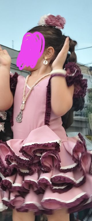 Vestido Flamenca Niña Foque 4/5 Años