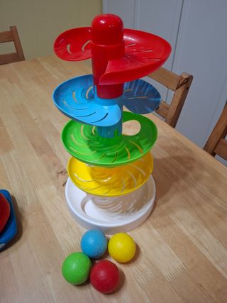Lote Juguetes Niños: Tortuga, torre y circuito 