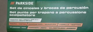 Juego brocas 13 piezas parkside profesional 