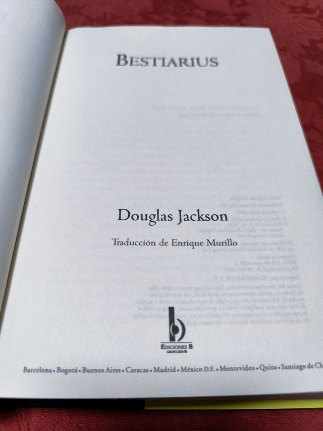 Bestiarius.Douglas Jackson.