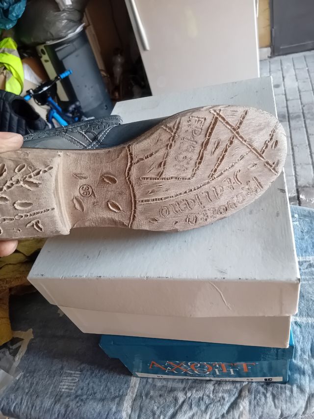 Stivaletti donna blu spazzolati taglia 38