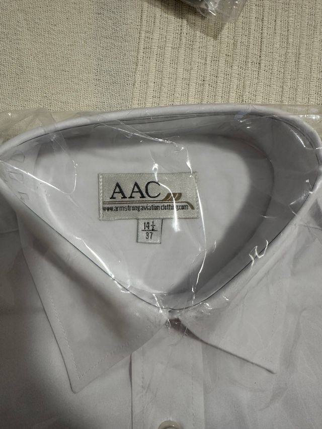 Camisa piloto Brook Taverner blanca talla M