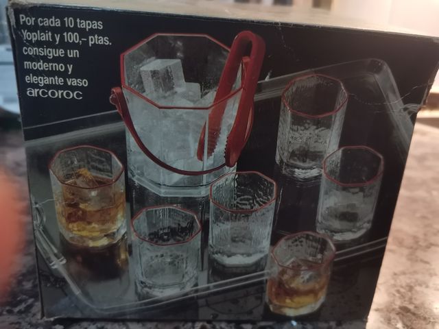 Conjunto vasos y cubitera Arcoroc