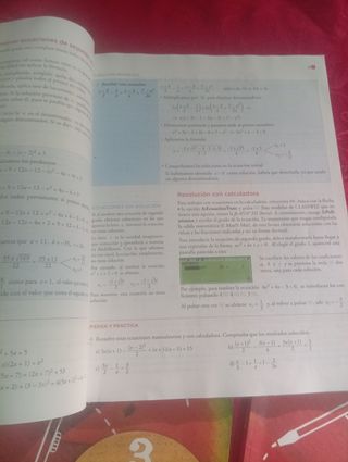 Libros matemáticas 3 eso del 1,2,3 trimestre