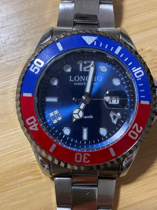 Orologio Longbo Diver Pepsi Blu/Rosso