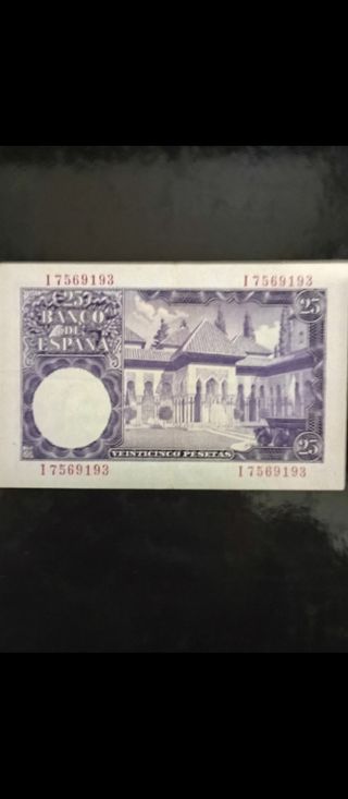  🇪🇦 Billete de 25 pesetas de 1954.