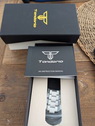 Reloj Tandorio Automático Rojo y Plateado
