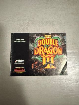 Manual Double Dragon III NES Acclaim