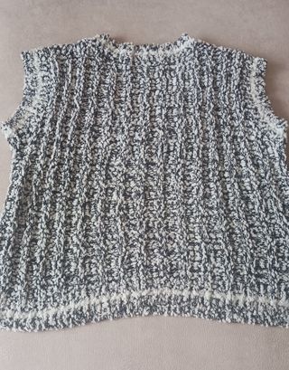 Chaleco SHEIN M/38/10 Negro Blanco