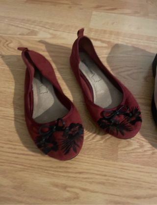 Lote Zapatos Talla 39 Negro y Rojo