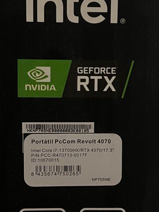 Portátil/Laptop RTX 4070 i7-13700HX 32GB 17.3 FHD