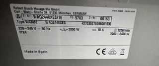LAVADORA BOSCH DE 8 KILOS DE 1200RPM EN INOX 