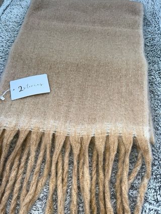 Timeless Soft Camel Scarf with Elegant Fringes