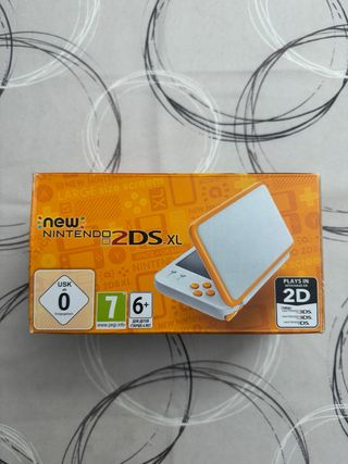 Scatola Nintendo New 2DS XL White + Orange