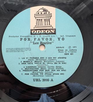 Vinilo Los Beatles - Por Favor Yo Ed uruguay