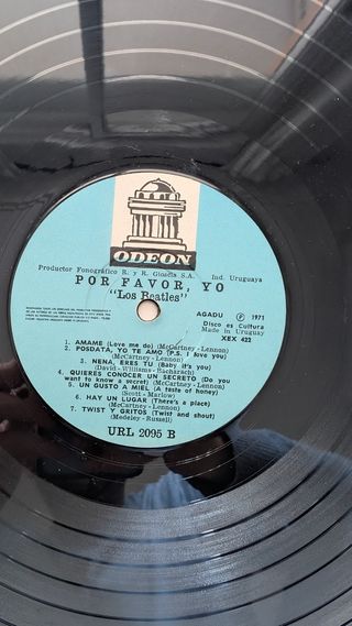 Vinilo Los Beatles - Por Favor Yo Ed uruguay