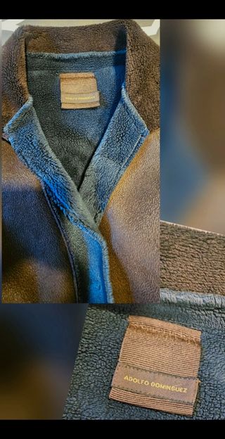 Sofisticada chaqueta t 36/38 efecto piel vuelta