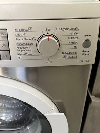 LAVADORA BOSCH EN INOX DE 8 KILOS 1200RPM